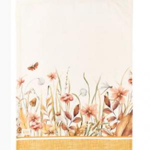 N.S.HTH241010A Konyharuha 50x70cm, pamut, Giardino d'Autunno, mező