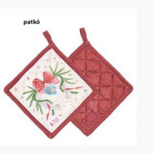N.S.HTH251606B Edényalátét 18x18cm, pamut, Giostra, patkó