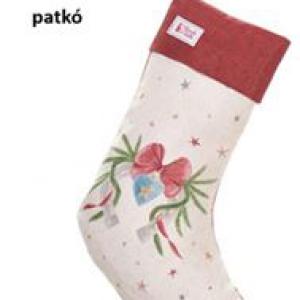 N.S.HTH251616C Textil kandallócsizma 40x20cm, pamut, Giostra, patkó