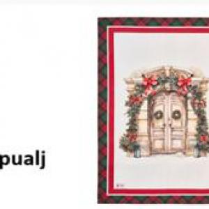 N.S.HTH251901F Konyharuha 50x70cm, pamut, Christmas is coming, kapualj