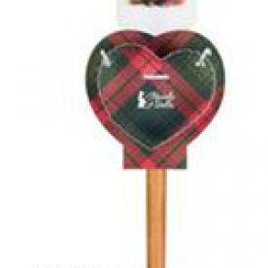 N.S.JHI251901A Ajándékszett:szilikonspatula fanyéllel 32cm és fém sütiformázó 9cm, Christmas is coming, mikulás