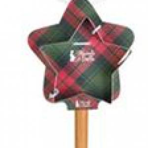 N.S.JHI251901E Ajándékszett:szilikonspatula fanyéllel 32cm és fém sütiformázó 9cm, Christmas is coming, ablak