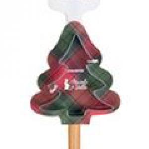 N.S.JHI251901F Ajándékszett:szilikonspatula fanyéllel 32cm és fém sütiformázó 9cm, Christmas is coming, kapualj