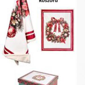 N.S.MD251901A Pléd 130x160cm, díszdobozban, Christmas is coming, koszorú