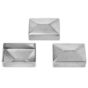 Nyersacél oszlopsapka 40x60 mm oszlopokra. Kiszerelés: 50db