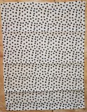 Pamut konyharuha, fehér lapon fekete csepp mintázattal, 45x60 cm, 1 db