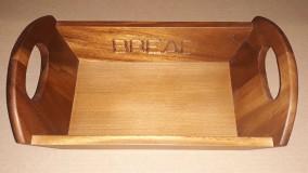 Parawood Fa kenyérkosár, szögletes, 32X18X10 cm, 210004