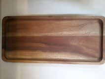 Parawood Fa kínáló tálca, szögletes, 35x16X2 cm, 210009