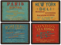 Pimpernel parafa tányéralátét, Lunchtime (Ebédidő), 40X30 cm, 4 db, 319002