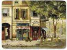 Pimpernel parafa tányéralátét, párizsi utcarészlet, 40X30 cm, 1 db