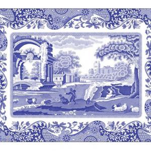 Pimpernel parafa tányéralátét, Spode Blue Italian , 40X30 cm, 4 db, 319002