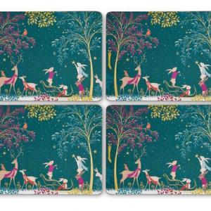 Pimpernel parafa tányéralátét, Woodland Tales, 40X30 cm, 4 db, 319002