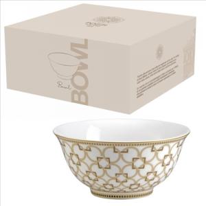 P.M.PM0130DECO Porcelántál 15cm, dobozban, Déco