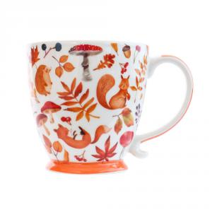 Porcelán bögre 45cl ÖSZ dekor, talpas, GM0070A107-1