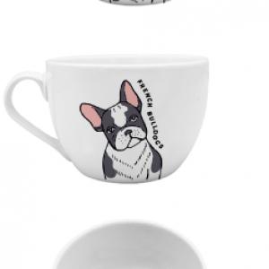 Porcelán jumbo bögre 50 cl, Bulldog