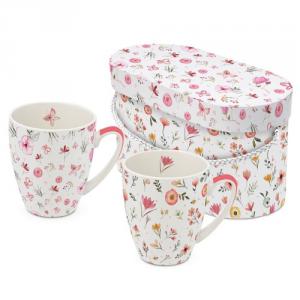 PPD.160100775 Porcelánbögre 0,35l dobozban, 2db-os, Oh Happy Day