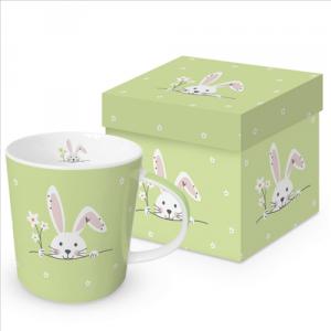 PPD.260302946 Porcelánbögre 0,4l dobozban, Hello Easter green