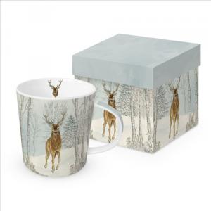 PPD.360302776 Porcelánbögre 0,4l dobozban, Cerf Hiver