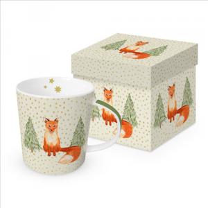 PPD.360302839 Porcelánbögre 0,4l dobozban, Snowflakes & Fox