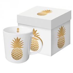 PPD.603185 Porcelánbögre 0,35l dobozban,Golden Pineapple