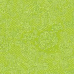 PPD.B007301 Lace Embossed lime dombornyomott papírszalvéta 25x25cm,15db-os