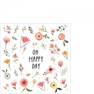 PPD.B125000775 Oh Happy Day papírszalvéta 25x25cm,20db-os