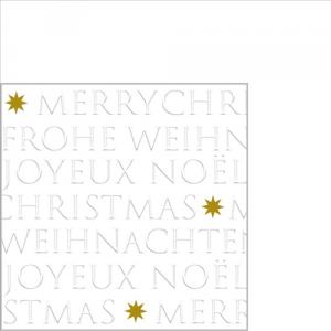 PPD.B325302860 Christmas embossed pearl dombornyomott papírszalvéta 25x25cm,20db-os