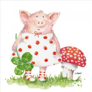 PPD.C133002972 Lucky Piggy papírszalvéta 33x33cm, 20db-os