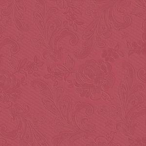 PPD.C1332333 Lace embossed bordeaux dombornyomott papírszalvéta 33x33cm,15db-os