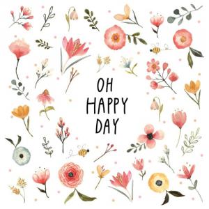 PPD.C1334393 Oh Happy Day papírszalvéta 33x33cm,20db-os