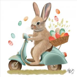 PPD.C233002938 Bunny Dash papírszalvéta 33x33cm, 20db-os