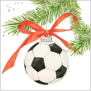 PPD.C333001342 Football Ornament papírszalvéta 33x33cm, 20db-os