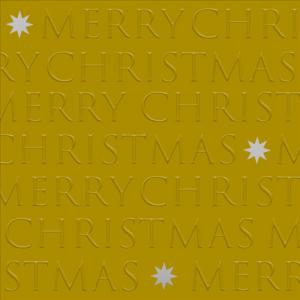 PPD.C333102908 Christmas letters gold dombornyomott papírszalvéta 33x33cm,20db-os