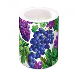 P.W.ADL125000 Natural Grapes átvilágítós gyertya 10x12cm