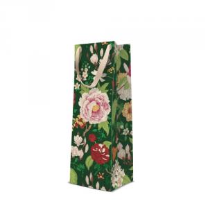 P.W.AGB1023804 Classic Flowers papír ajándéktasak italos 12x37x10cm