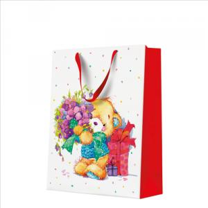 P.W.AGB1028002 Teddy Bear papír ajándéktáska big 30x41x12cm