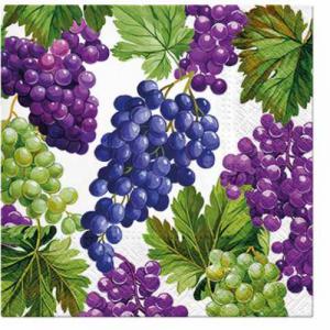 P.W.SDL125000 Natural Grapes papírszalvéta 33x33cm,20db-os