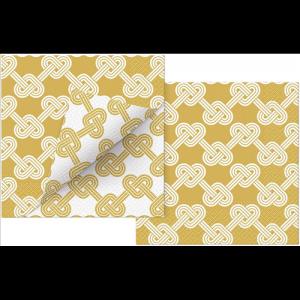 P.W.SDLD001000 Double Design Hearts Pretzels papírszalvéta 33x33cm, 20 db-os