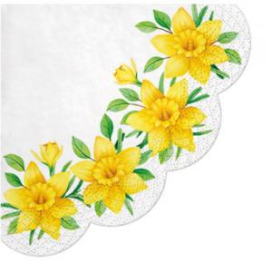 P.W.SDR121700 Daffodils in Bloom papírszalvéta 32 cm,12 db-os