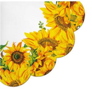 P.W.SDR235300 Dancing Sunflowers papírszalvéta 32cm, 12 db-os