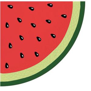 P.W.SDRR000200 Just Watermelon papírszalvéta 32cm,12db-os