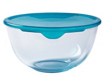 Pyrex Prep Store; keverőtál, műanyag tető, 17 cm, 1 liter, 203212