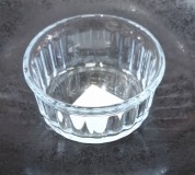 Pyrex üveg souffle tálka, 10 cm x 5cm, 2dl, 1 db