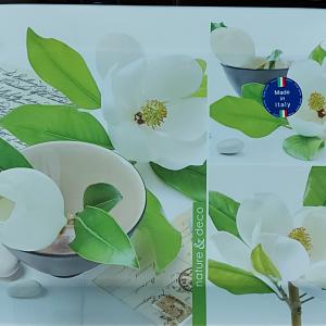 R2S Easy Life műa.tálca, Nature deco magnolia, 31X23 cm, 153109NDM