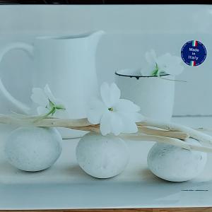 R2S Easy Life műa.tálca, Still life white, 31X23 cm, 153109STI