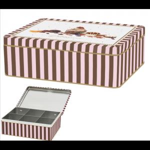 R2S.079SWEM Teafiltertartó fémdoboz 20,5x16x7cm Sweet Moments