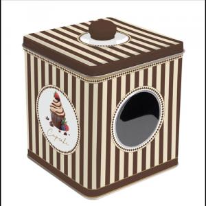 R2S.092SWEM Ablakos fémdoboz 13x13x14,5cm, Sweet Moments