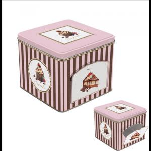 R2S.095SWEM Cukorkás fémdoboz 14x14x12cm, Sweet Moments