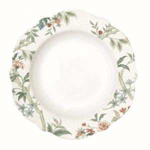 R2S.1051ZENW Porcelán mélytányér 23cm, Zen Garden White