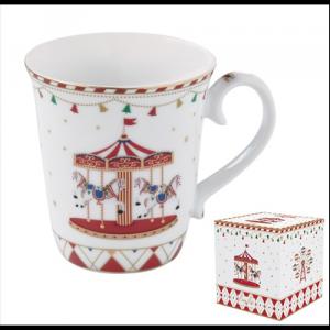 R2S.1101CHWO Porcelánbögre 275ml, dobozban, Christmas Wonderland